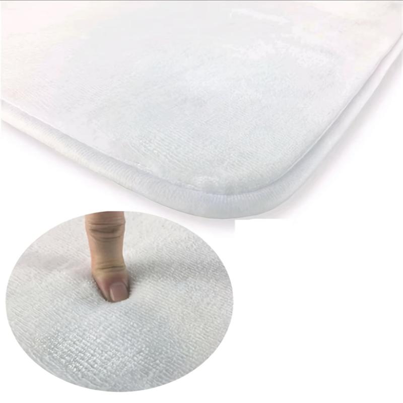 1pc Welcome Entrance Doormat Non Slip Absorbent Bathroom Memory Foam Mat Carpet