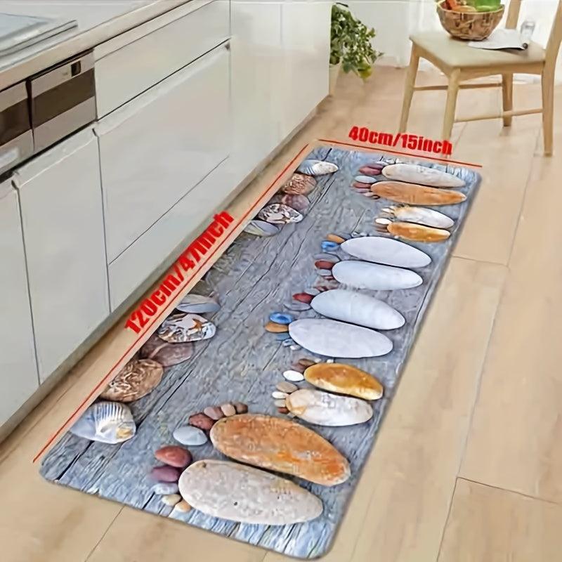 Non-Slip Kitchen Floor Mat for Indoor/Outdoor Entrances Shoe Scraper Door Mats