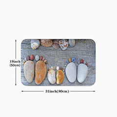 Non-Slip Kitchen Floor Mat for Indoor/Outdoor Entrances Shoe Scraper Door Mats