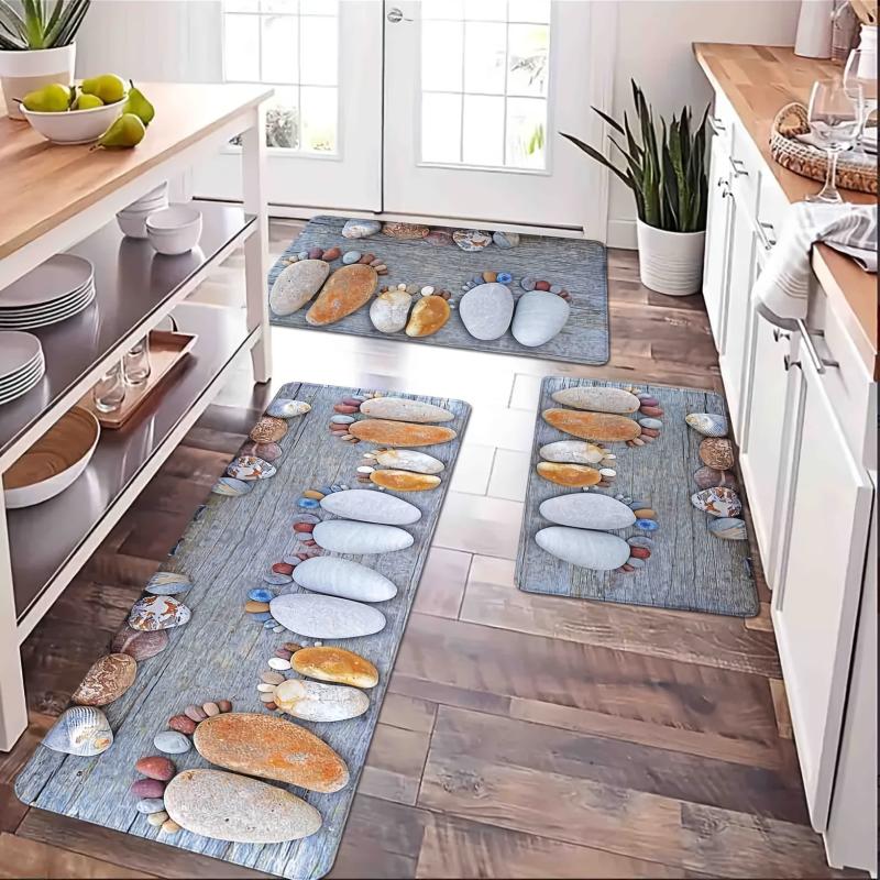 Non-Slip Kitchen Floor Mat for Indoor/Outdoor Entrances Shoe Scraper Door Mats