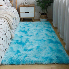 Soft Plush Tie Dyed Shag Area Rug