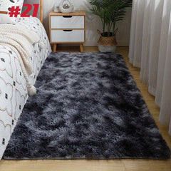 Soft Plush Tie Dyed Shag Area Rug