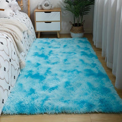 Soft Plush Tie Dyed Shag Area Rug