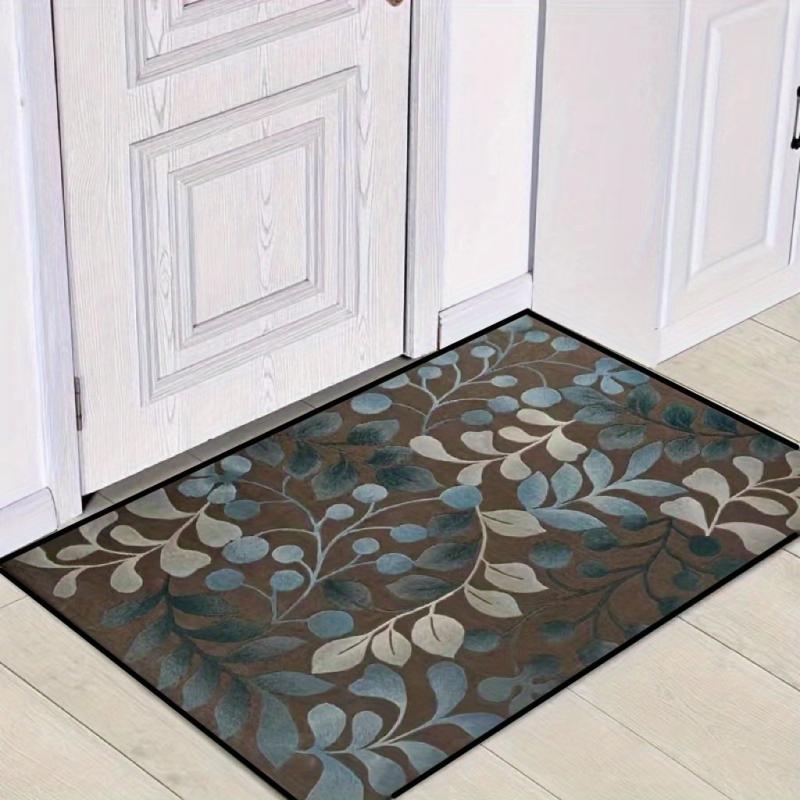 Leaf Patterned Carpet for Living Room Office Bedroom Coffee Table