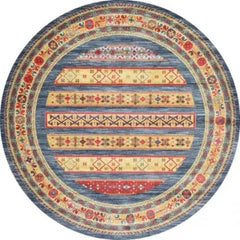 American Retro Round Carpet for Living Room Decor