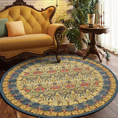 American Retro Round Carpet for Living Room Decor