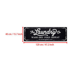 Letter Print Laundry Room Floor Mat Soft Waterproof Bath Rug