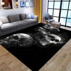Skeletons Smoke Halloween Non-slip Resistant Rug