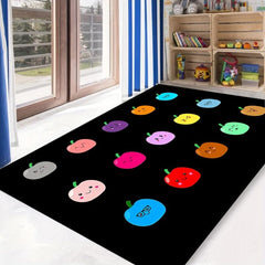 Fruit Seating Classroom Carpet 15 Seats Rainbow Area Rug