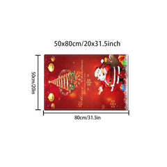 Christmas Santa Area Rug Non Slip Holiday Carpet Runner