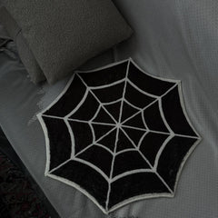 Halloween Kitchen Rug Spider Web Mat Pumpkin Floor Mat Soft and Comfortable