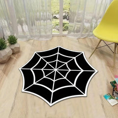 Halloween Kitchen Rug Spider Web Mat Pumpkin Floor Mat Soft and Comfortable