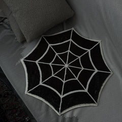 Halloween Kitchen Rug Spider Web Mat Pumpkin Floor Mat Soft and Comfortable