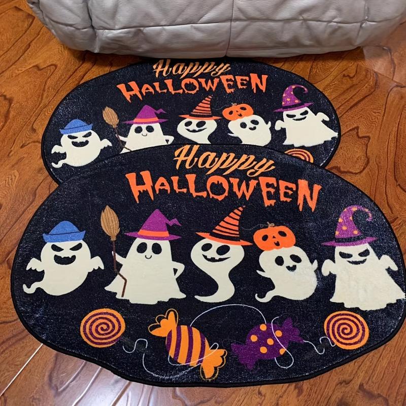 Halloween Ghost Pattern Area Rug for Home Living Room Kitchen Bedroom