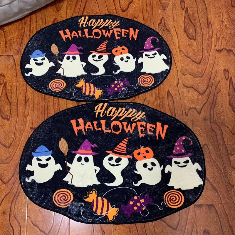 Halloween Ghost Pattern Area Rug for Home Living Room Kitchen Bedroom