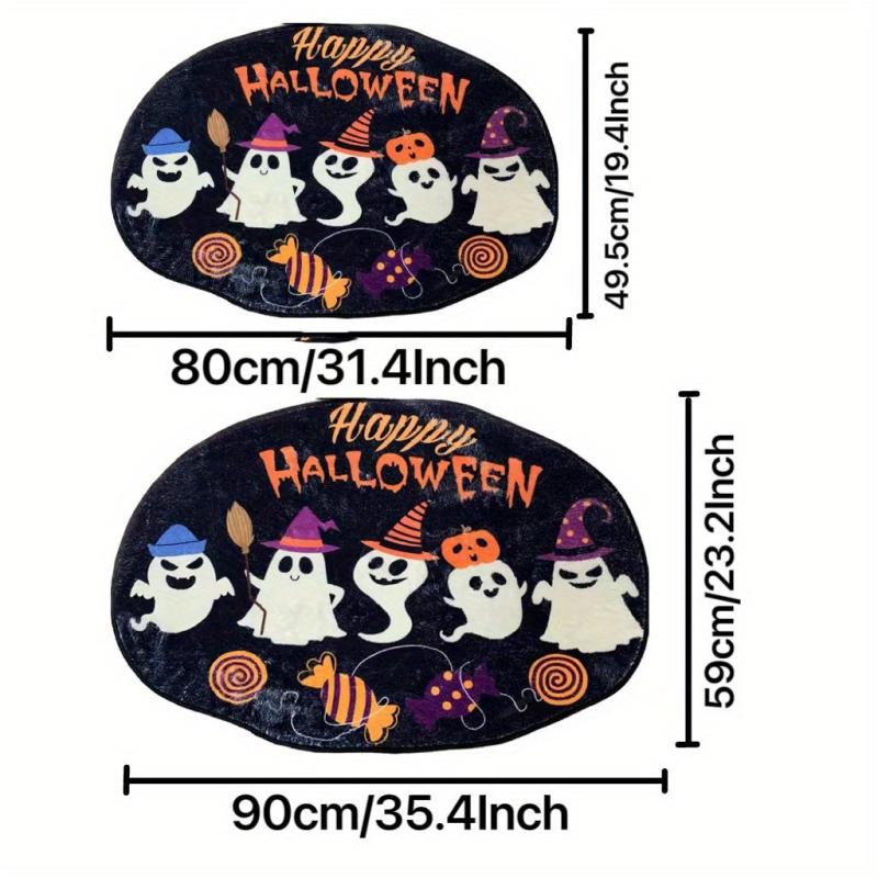 Halloween Ghost Pattern Area Rug for Home Living Room Kitchen Bedroom