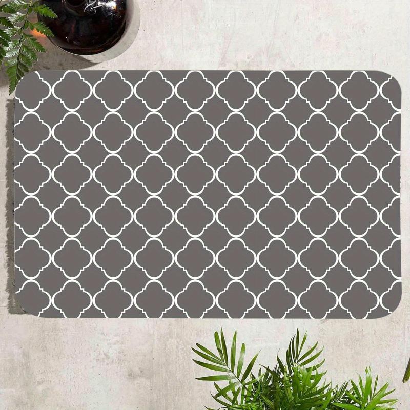 Moroccan Pattern Sponge Carpet Bath Mat