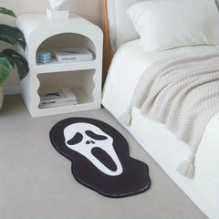 Large Skull Bath Mat Fluffy Soft Plush Non Slip Bathroom Rug Mats