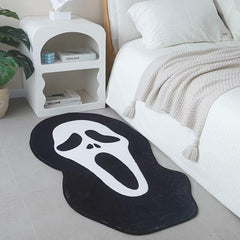 Large Skull Bath Mat Fluffy Soft Plush Non Slip Bathroom Rug Mats