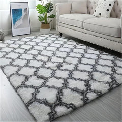 Teal Plush Shag Rug Soft Fluffy Area Carpet for Living Room Bedroom Nursery Dorm