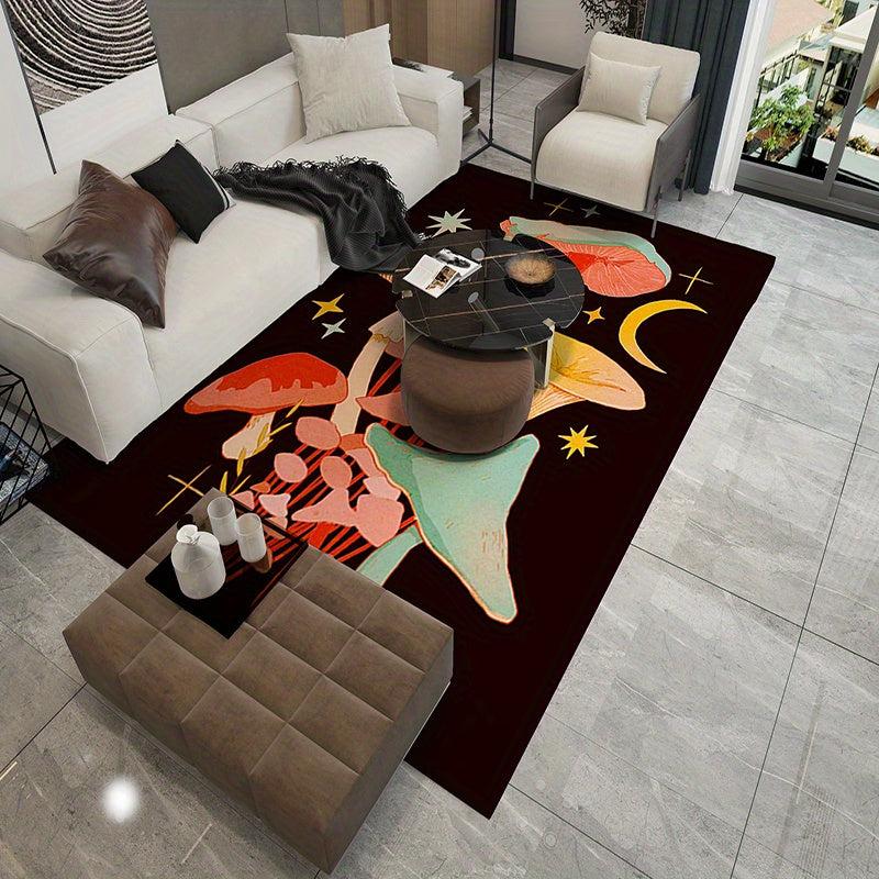 Soft Crystal Velvet Area Rug Non-Slip Living Room Carpet
