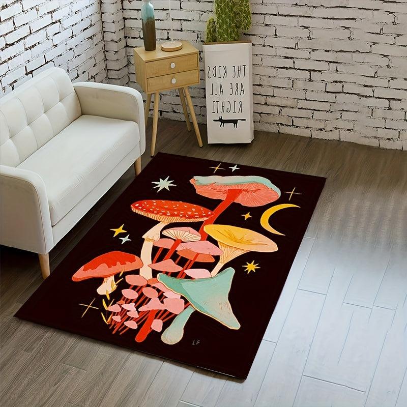 Soft Crystal Velvet Area Rug Non-Slip Living Room Carpet