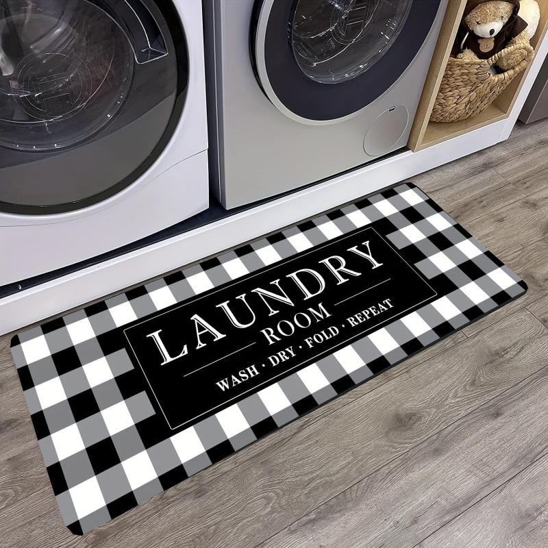 Rustic Rug Runner Non Slip Floor Mat Mudroom Laundromat Kitchen Bathroom
