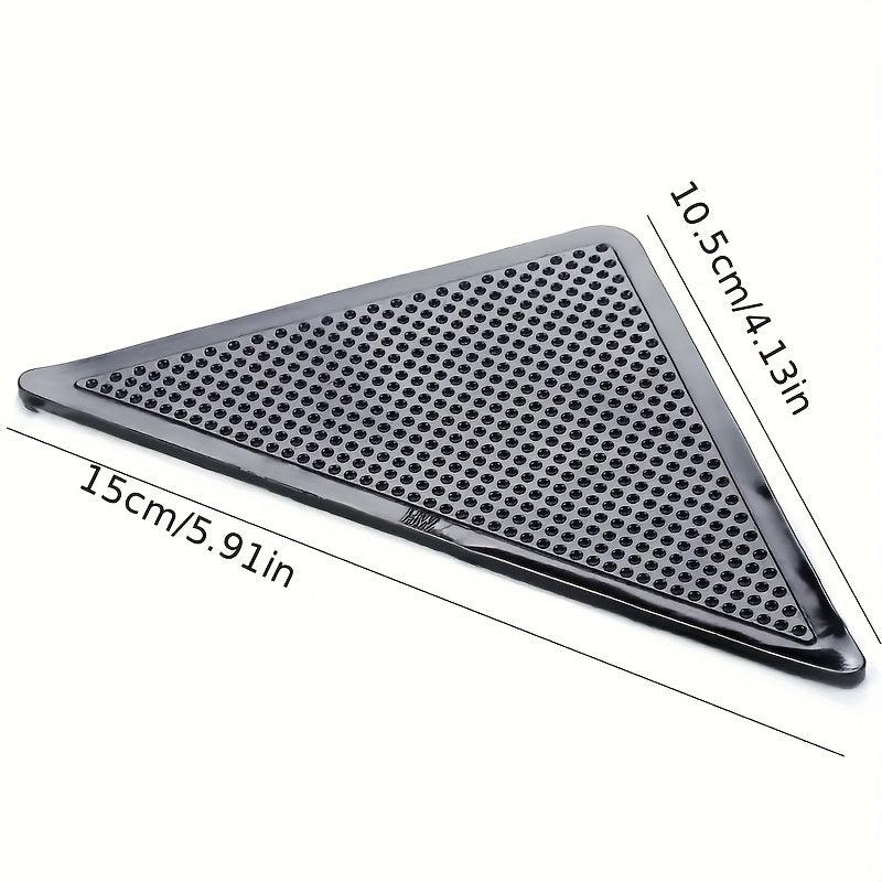 4pcs Carpet Floor Mat Non slip Fixed Sticker Triangular Rubber Pu Household