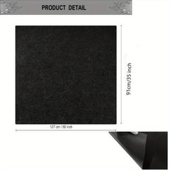 Fireproof Grill Pad 91 44 X 127 0cm Dual Sided Mat for BBQ