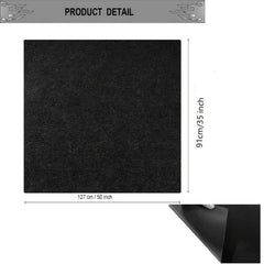 Fireproof Grill Pad 91 44 X 127 0cm Dual Sided Mat for BBQ