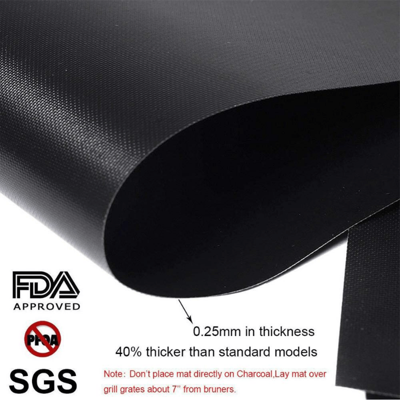 5pcs BBQ Grill Mat Heat Resistant Non-stick Baking Mats Easy to Clean