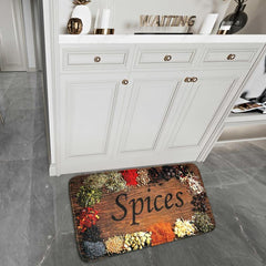 Anti Fatigue Floor Mat Laundry Room Runner Rug Cooking Herbs Spices Kitchen Rug