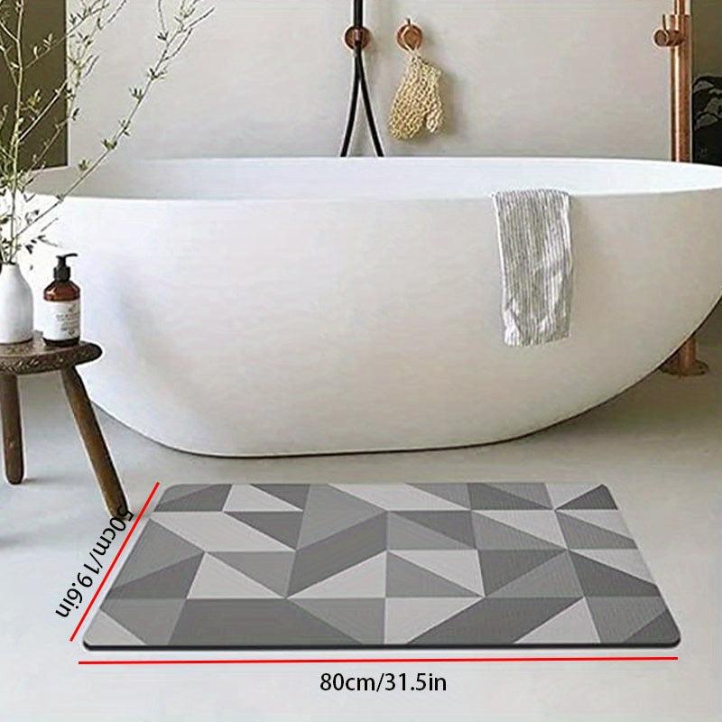 Geometric Print Kitchen Mat Anti Slip Polyester Carpet