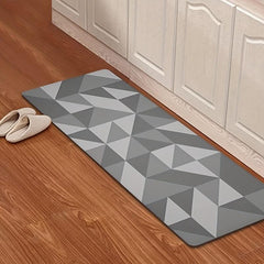 Geometric Print Kitchen Mat Anti Slip Polyester Carpet