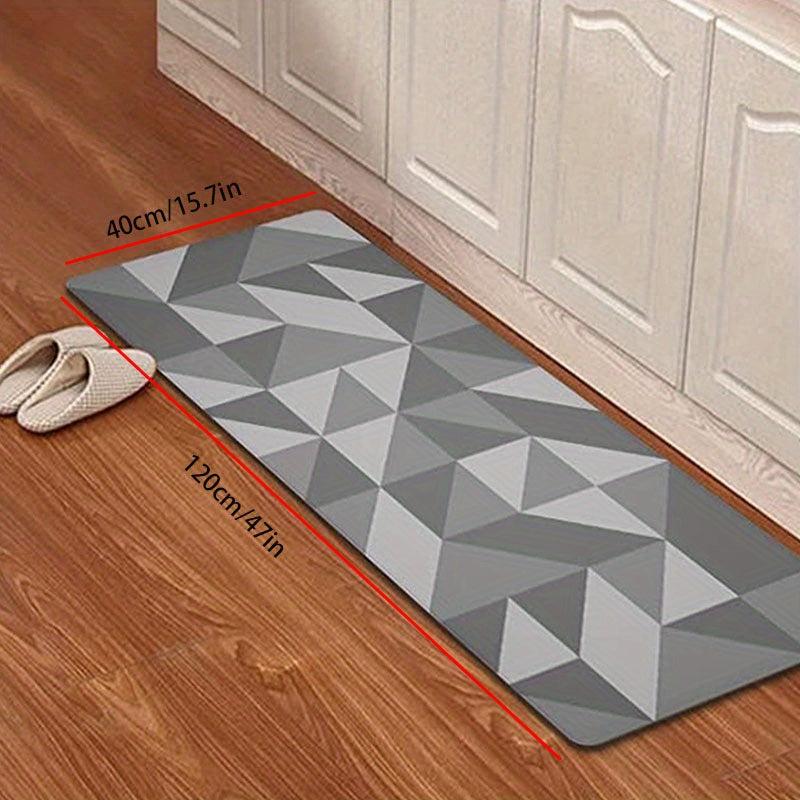 Geometric Print Kitchen Mat Anti Slip Polyester Carpet