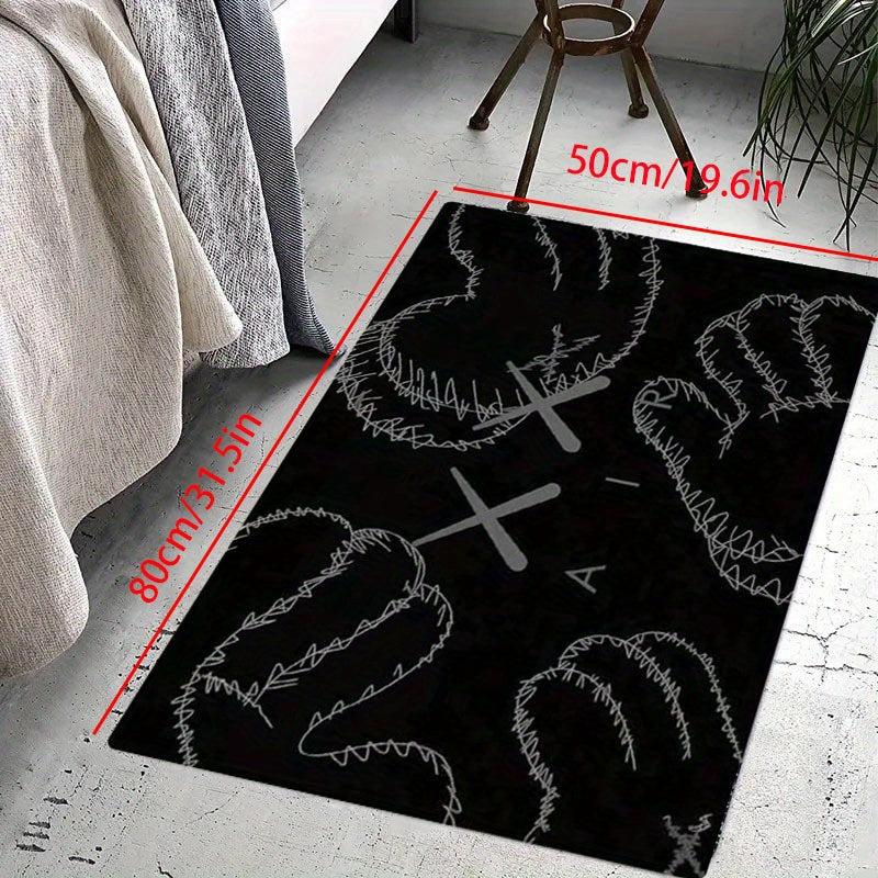 Modern Abstract Fluffy Living Room Rug
