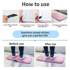 24pcs Double Sided Non Slip Rug Gripper Pads Washable Area Carpet Tape