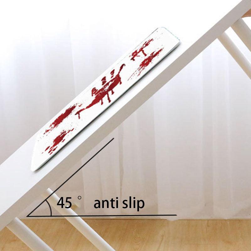 Bloody Footprint Floor Mat Horror Bath Rug Machine Washable Bath Mat