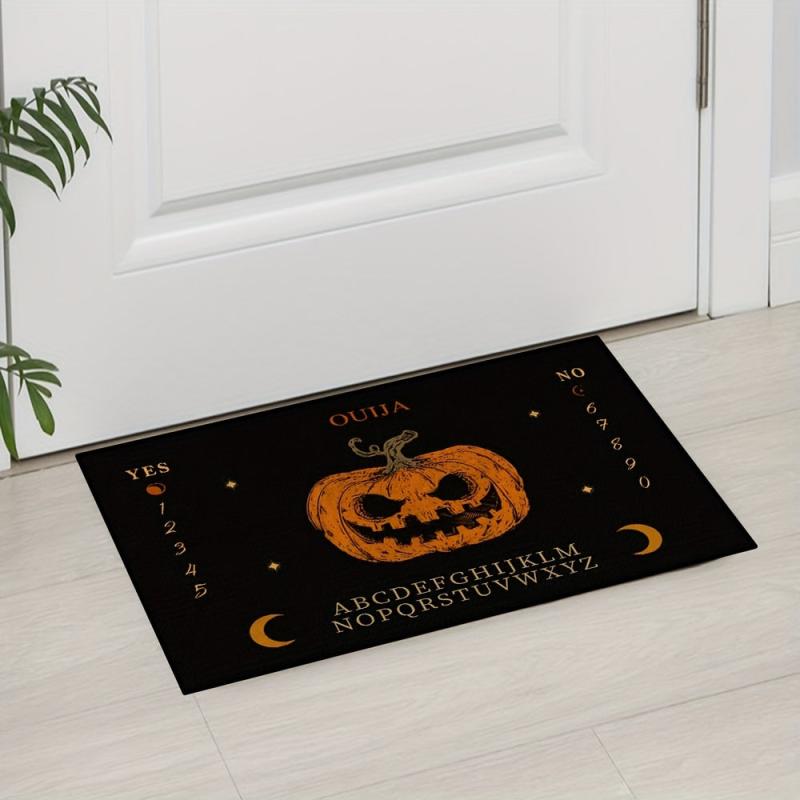 Halloween Pumpkin Welcome Mat Anti-Slip Indoor/Outdoor