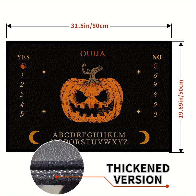 Halloween Pumpkin Welcome Mat Anti-Slip Indoor/Outdoor