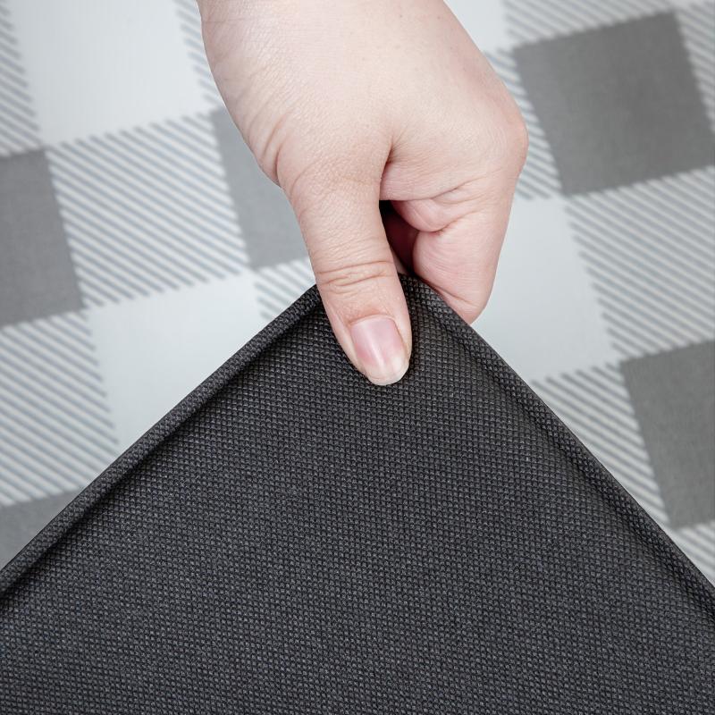Plaid Kitchen Mat Modern Living Room Rug Doormat Floor Mat Soft Door Mat