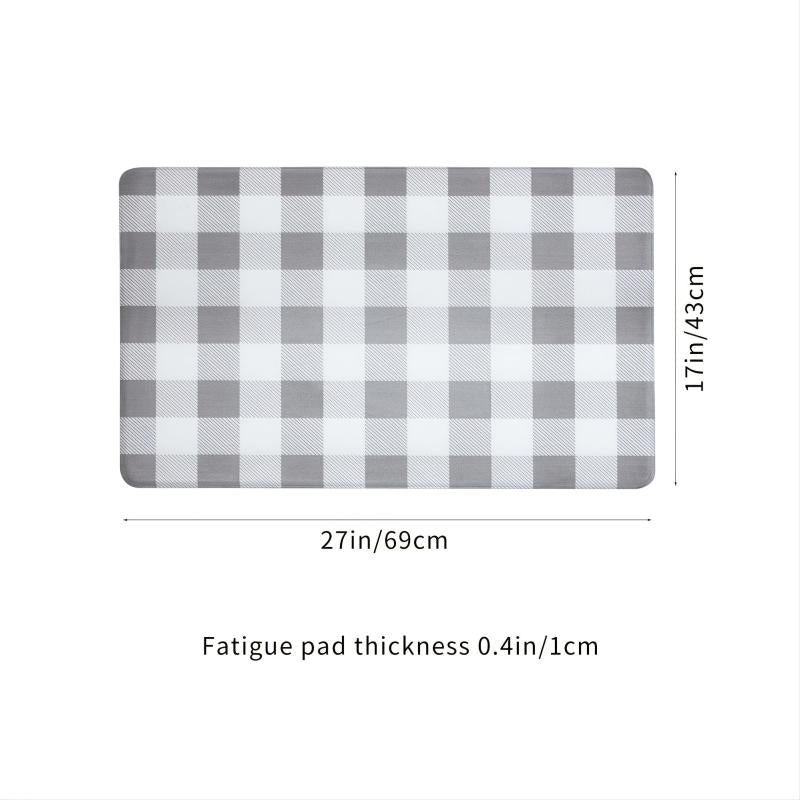 Plaid Kitchen Mat Modern Living Room Rug Doormat Floor Mat Soft Door Mat