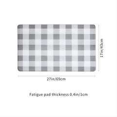 Plaid Kitchen Mat Modern Living Room Rug Doormat Floor Mat Soft Door Mat