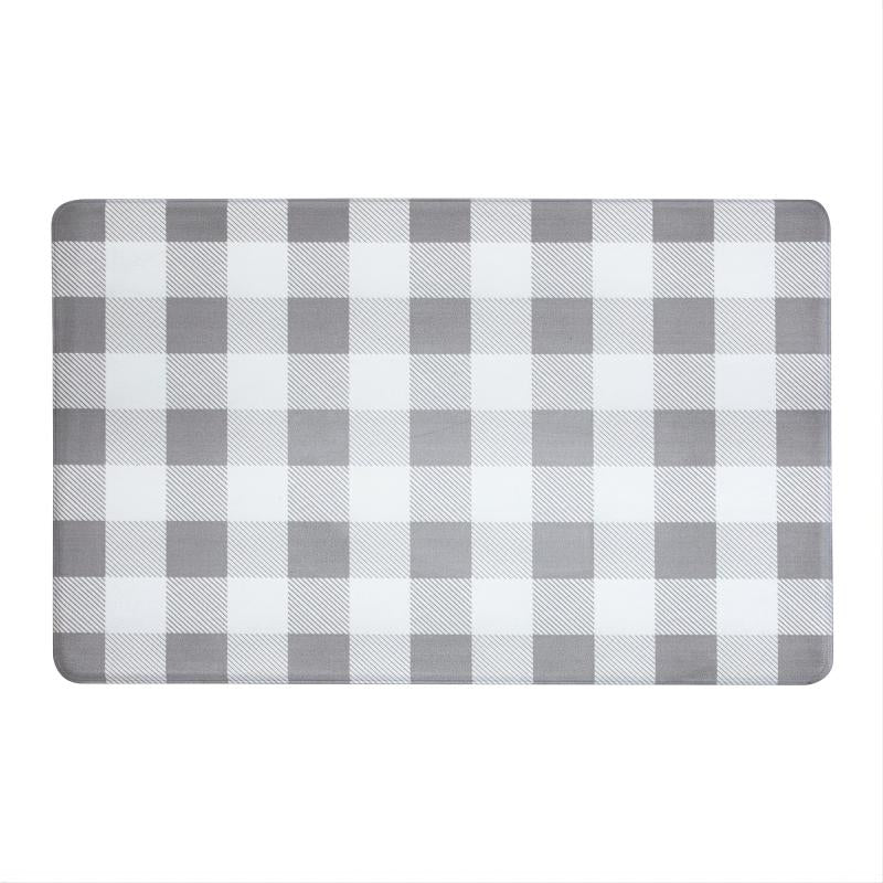Plaid Kitchen Mat Modern Living Room Rug Doormat Floor Mat Soft Door Mat