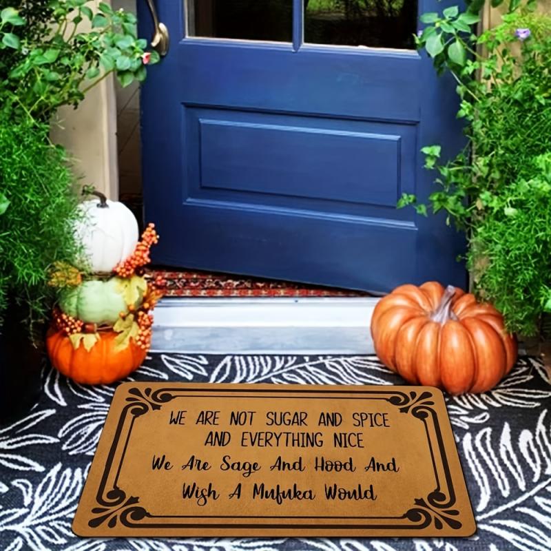 1pc Welcome Doormat Low Pile Indoor Entrance Mat