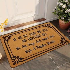 1pc Welcome Doormat Low Pile Indoor Entrance Mat
