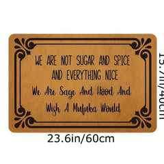 1pc Welcome Doormat Low Pile Indoor Entrance Mat