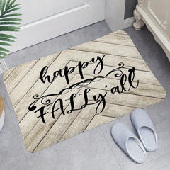 Sketch Print Bath Mat No Silp Halloween Decorative Washable Cover Floor Rug