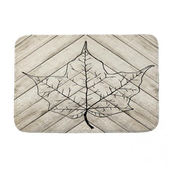 Sketch Print Bath Mat No Silp Halloween Decorative Washable Cover Floor Rug