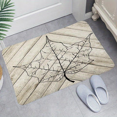 Sketch Print Bath Mat No Silp Halloween Decorative Washable Cover Floor Rug